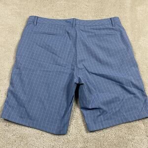 Bonobos Golf Shorts Mens 38 Blue Plaid 10" Inseam Performance Stretch Preppy